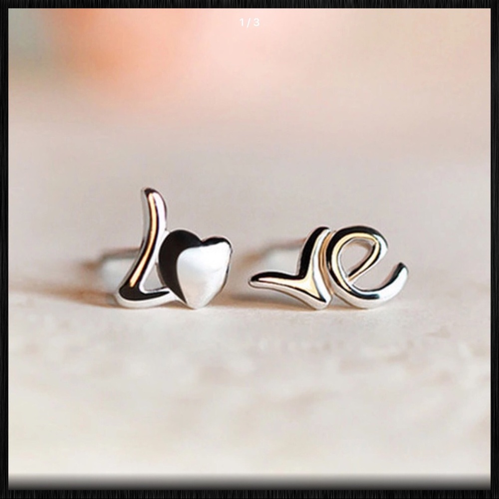 Love Stud Earrings ❤️ - Picture 4 of 5